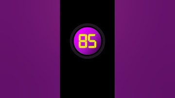 85 Second Countdown Timer with clock Ticking sound & Finish alarm beep #timer #clock #countdown