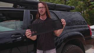 Car Camping  DIY window bug screen mesh