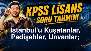 Kpss Li̇sans Tarih Tahmin 1