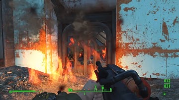 Exploding weapons against Super Mutants 