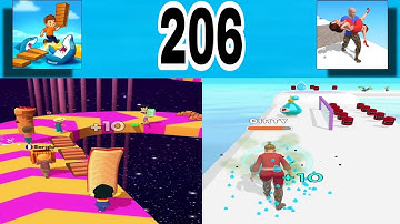 Shortcut Run VS Girl Rider: GameplayWalkthrough All Levels ( part 206)