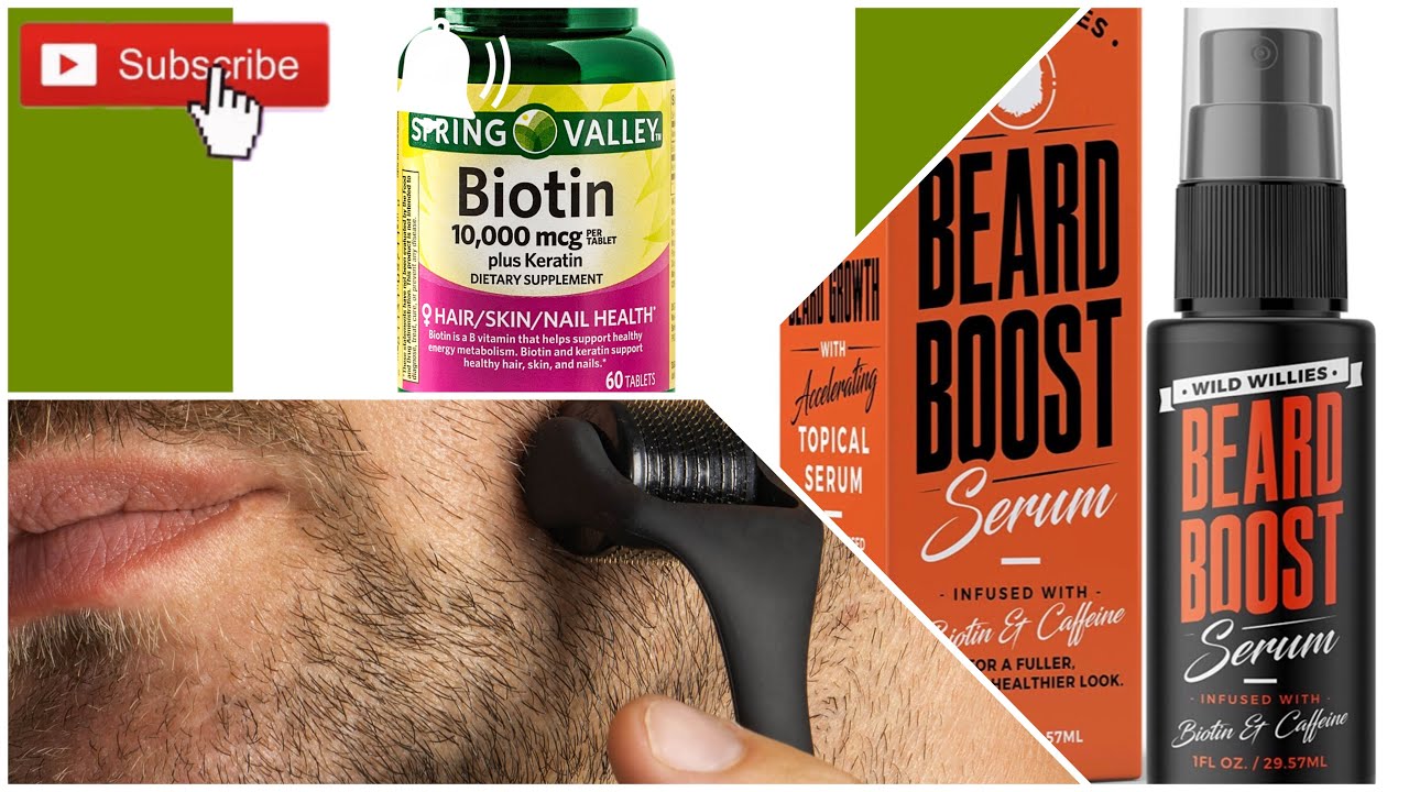 BEARD GROWTH | HOW TO FIX A PATCHY BEARD | BIOTIN & DERMA ROLLER 