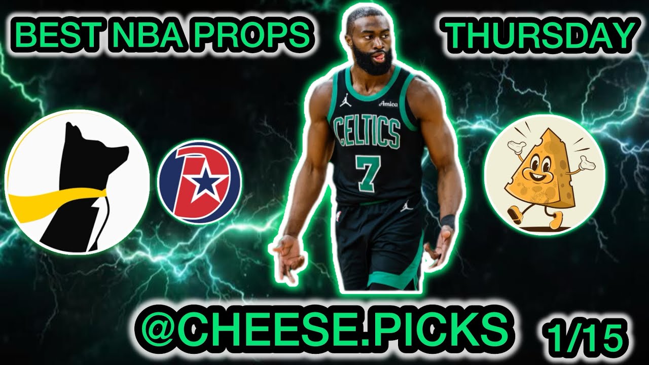 BEST NBA Player Props for Thursday 1/15 - BEST NBA PLAYER PROPS TODAY!