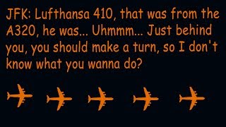 Funny ATC Lufthansa pilot leaves aircraft