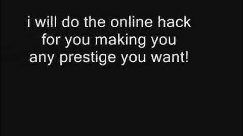 mw2 online prestige hack ps3