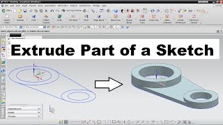 NX Extrude Part of a Sketch | Multiple Extrude from one Sketch | Siemens NX Tutorials