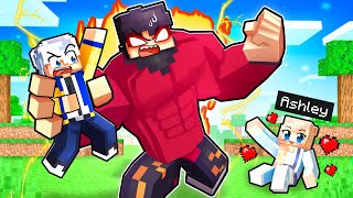 I went to the Gym and Got 100% SUPER BUFF in Minecraft