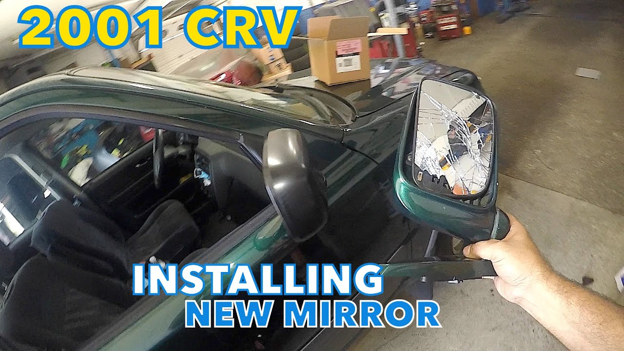 Honda CRV 2001 side mirror replacement - YouTube