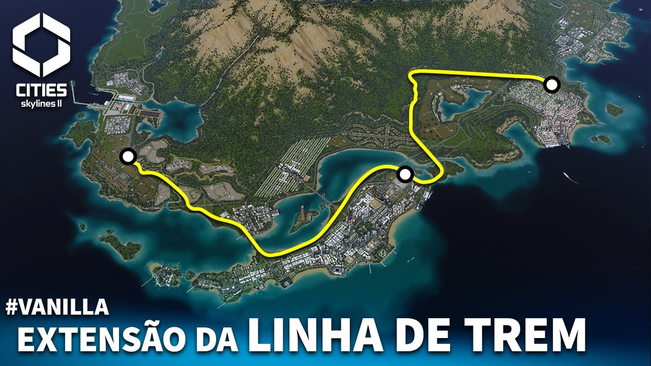 #VANILLA 30 | TREM INTERCIDADES CONECTANDO A ILHA [Cities: Skylines 2]