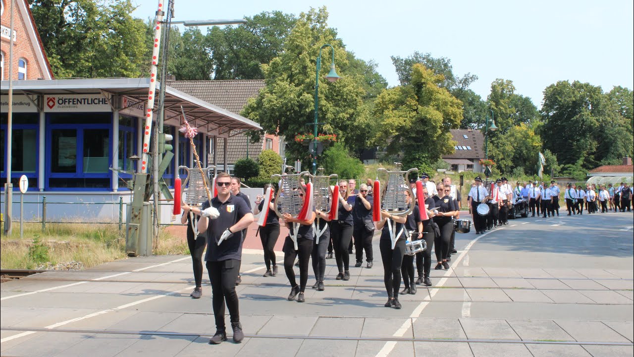 Schützenfest Sandkrug 2023 - Highlights aus dem Festmarsch mit dem Musikzug Sandkrug