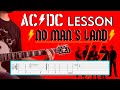 AC/DC - No Man&#39;s Land Guitar Lesson with TABS