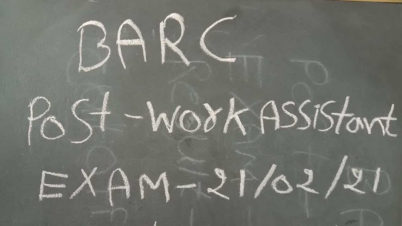 BARC Work assistant Result and answer key Cut off details 2021