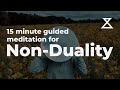 15 Minute Guided Meditation for Non-Duality and Nondualism (No Music, Voice Only)