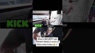 N3on’s #SECURITY got FREAKY FROG 3 merch of #N3on after #Celina 😭💀 #kick #kickstreaming