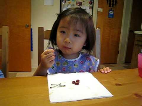 アタシ３歳、几帳面です。
