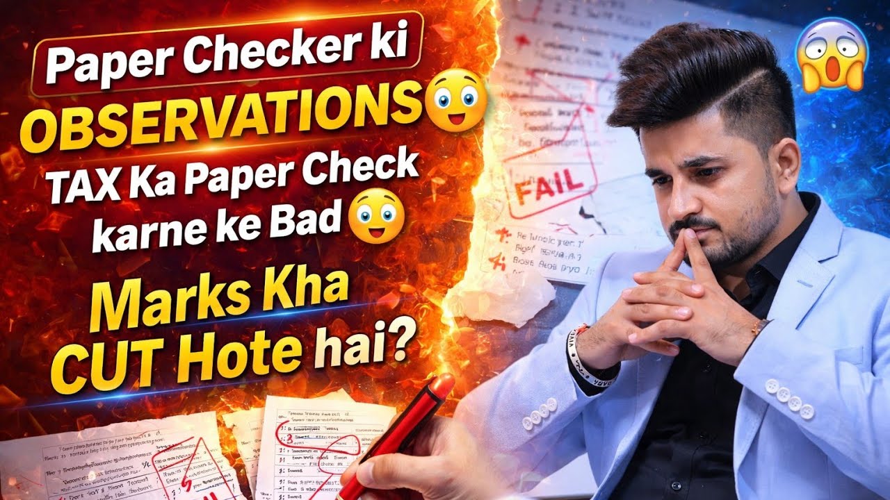 ICAI Examiner Secret🤔 Alert For CA Inter May/Sep 2026 Students ☠️| VG Sir #ultimateca #caexams