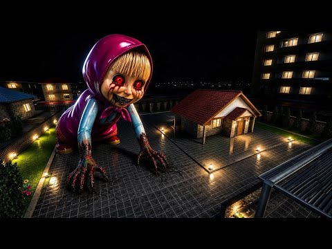 Masha Giant Appeared infront of Home Girl Backyard😱|Sakura School Simulator👹