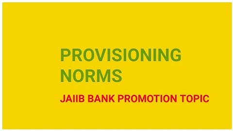 Provisioning Norms of NPA Of a Bank in Hindi,Jaiib Bank exam