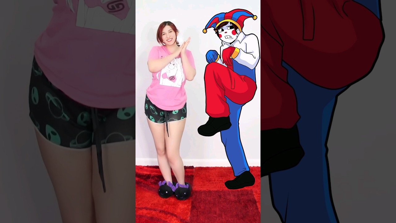 POMNI BOY 2D VS 3D 🎭 #cosplay
