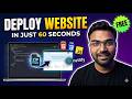 Deploy HTML Website FREE in Just 60 Seconds Using Netlify | How to Host Website On Netlify Tutorial