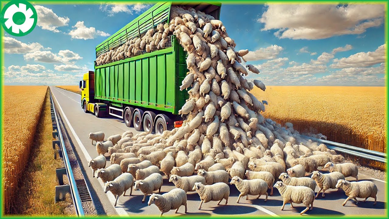 Transporting 9.9M of Sheep This Way - The Biggest Heavy Machinery | Agriculture Technology