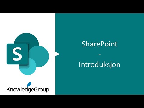 SharePoint - Introduksjon (klassisk og moderne) - 2019/2020