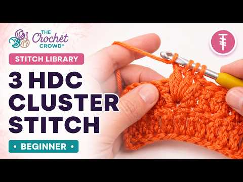 BEGINNER Crochet 3 hdc Cluster St