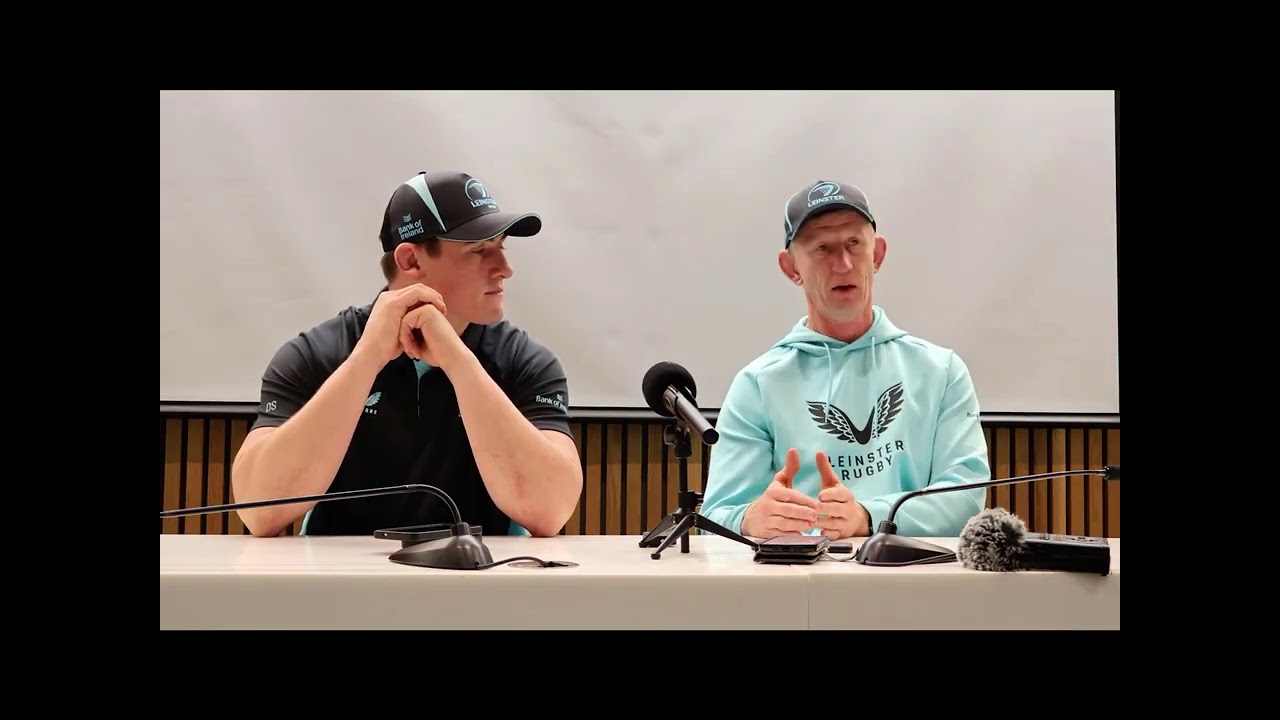 Leo Cullen & Dan Sheehan speaking after Leinster vs Connacht 