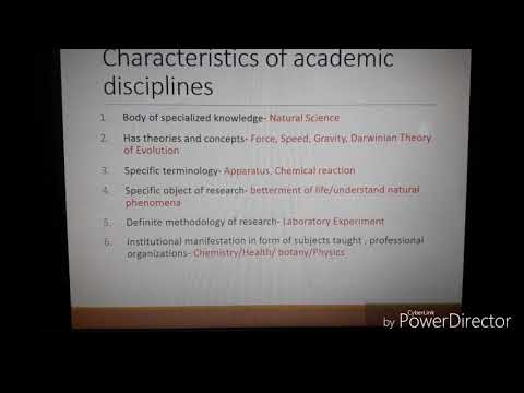 Academic Discipline and