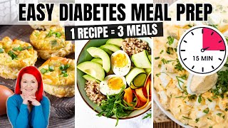 Diabetic Meal Prep Ideas: Turn 1 Recipe Into 3 Low Carb Breakfasts! SIMPLE Meal Prep for Diabetics by Dietitian Shelly 3,733 views 1 month ago 7 minutes, 44 seconds