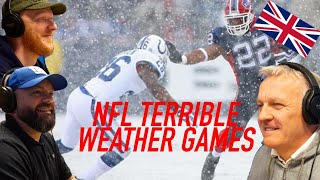 NFL Terrible Weather Games REACTION!! | OFFICE BLOKES REACT!!