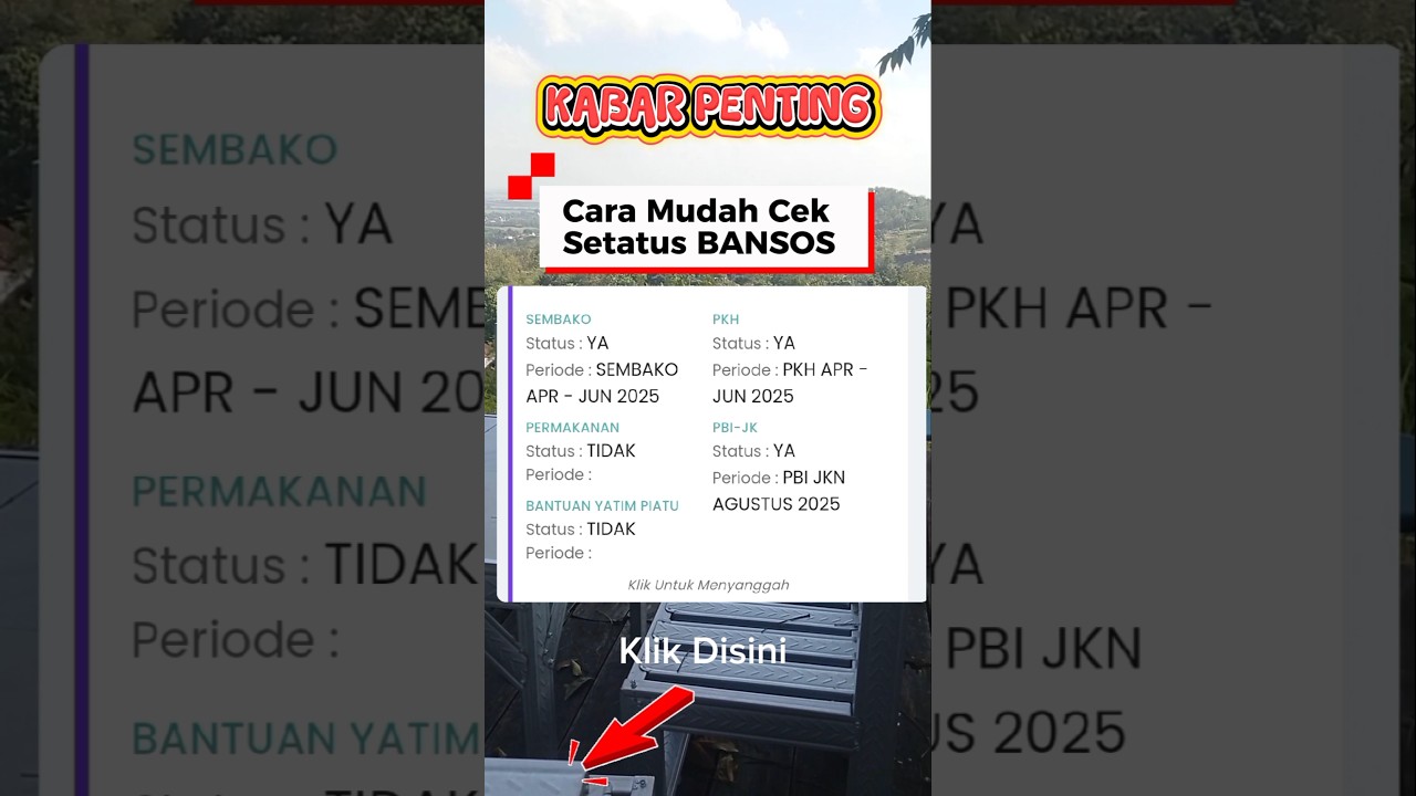 Cara Mudah Cek BANSOS 