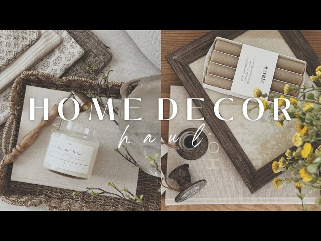 Home Decor Haul 2024 || Curated Haul || Pillow Covers, Etsy Vintage Finds, Zara Home, At Home & More class=