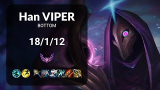 Han Viper Jhin vs KT Deft Ezreal BOTTOM - KR  Patch 14.17