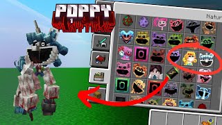 CRAFTY CORN in Minecraft PE! New jumpscares and & models | Poppy Playtime Chapter 3 [Addon]