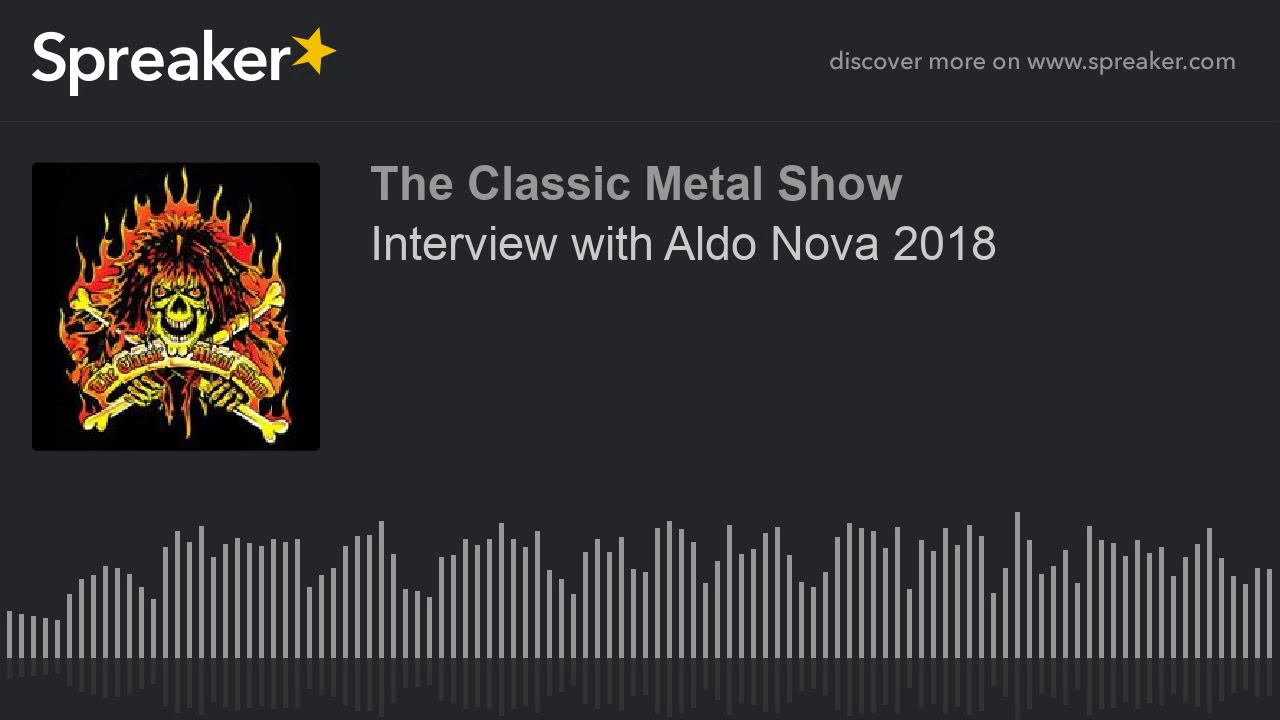Interview with Aldo Nova 2018