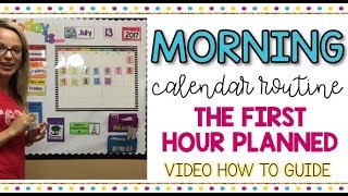 Morning Calendar Routine for Special Education | Whole-Group and Student Mat (Step-by-Step)