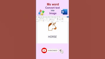 convert text into horse image in MS word | #msword #shorts #pcknowledge001 #computer #msoffice
