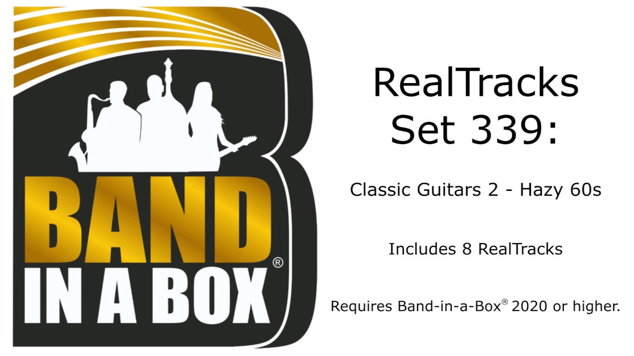 Band-in-a-Box® 2020 - RealTracks Set 339: Classic Guitars 2 - Hazy '60s