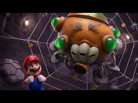 I'LL TURN INTO SUPER MARIO TO FACE THE GIANT SPIDER BOSS IN SPACE!