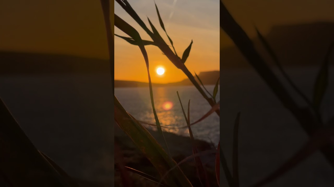 Sunset hiking by Mediterranean Sea in Malta 