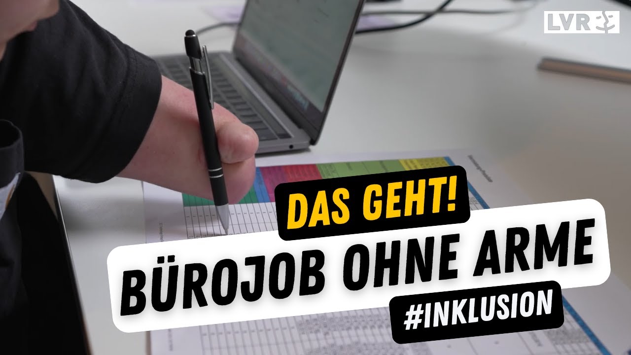 Ohne Arme erfolgreich tätig als Büromanager