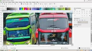 cara simpel buat desain bus om telolet dengan corel X7 (Maston Art) screenshot 3