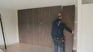 Kreiere Eine Coole Diy Lamellenwand Im Skandinavischen Stil Mit Den Woodupp Akustikplatten