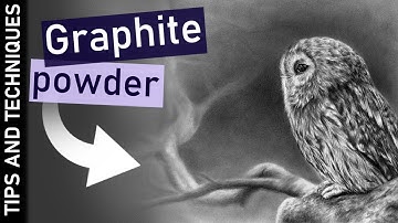How to use graphite powder for backgrounds | Drawing tips