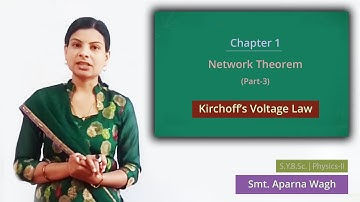 S.Y.B.Sc. Physics-2: LECTURE 3 - Kirchhoff