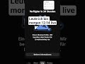 ich bin morgen 21:14 live