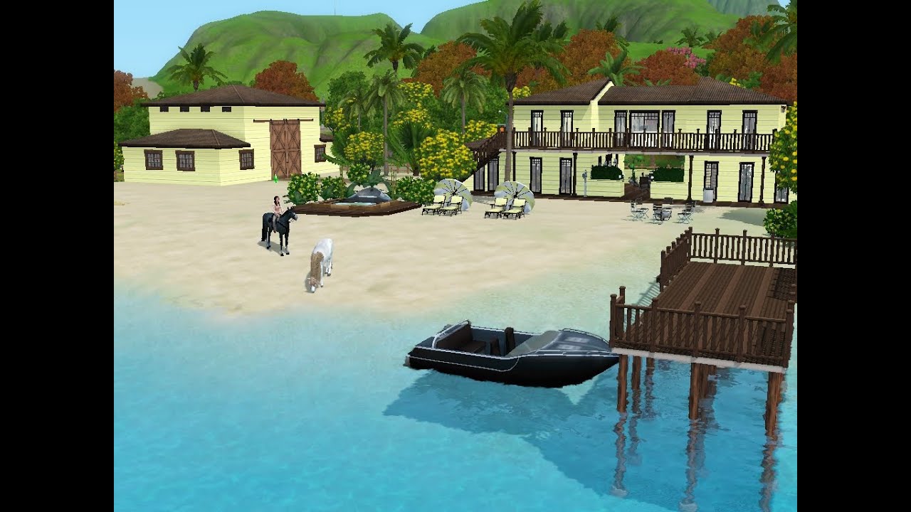 Sims 3 - Haus bauen - Let's build - Mit Pferden am Strand ...