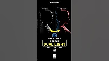 Photoshop tutorials - how to create dual light effect #tutorial #light #tipsandtricks #photoshop