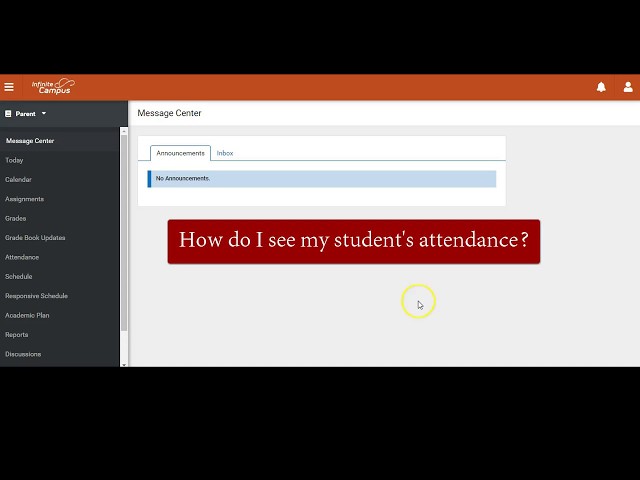How to Check Your Student's Attendance on Infinite Campus - YouTube